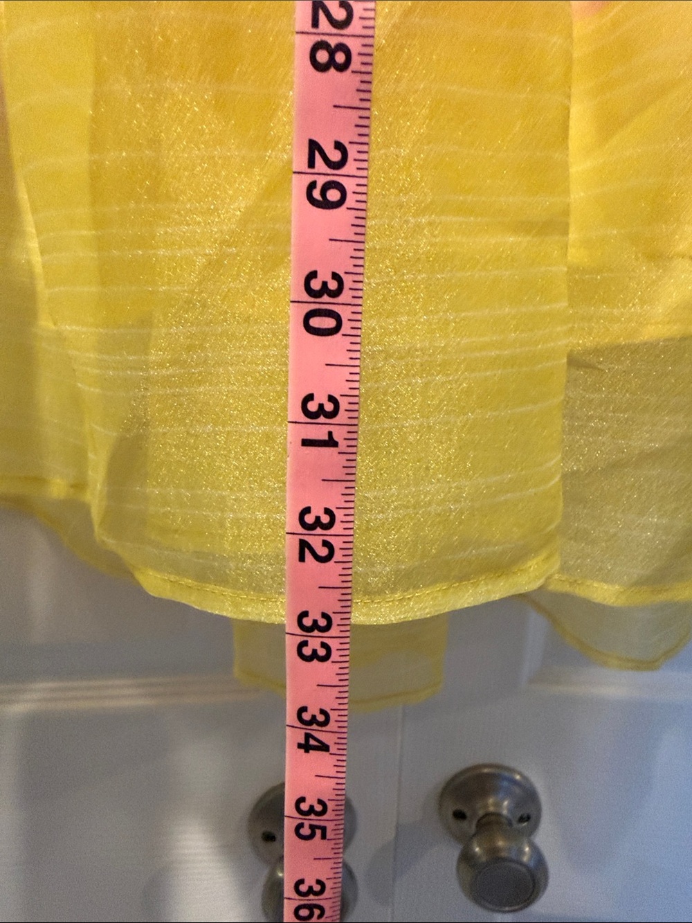 STAUD Rainbow Tiered Mini Dress — Blue Green Yellow Orange Pink - Picture 6 of 6
